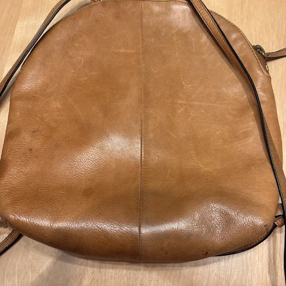 Margot Tan Leather Women's Backpack. - Picture 6 of 12